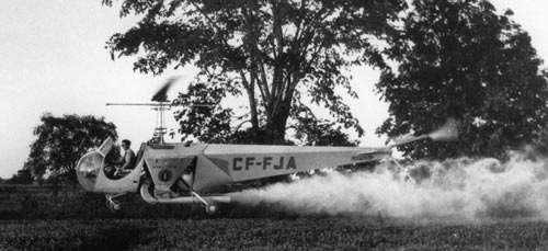 canada's first commercial helicopter designed for agricultural purposes 